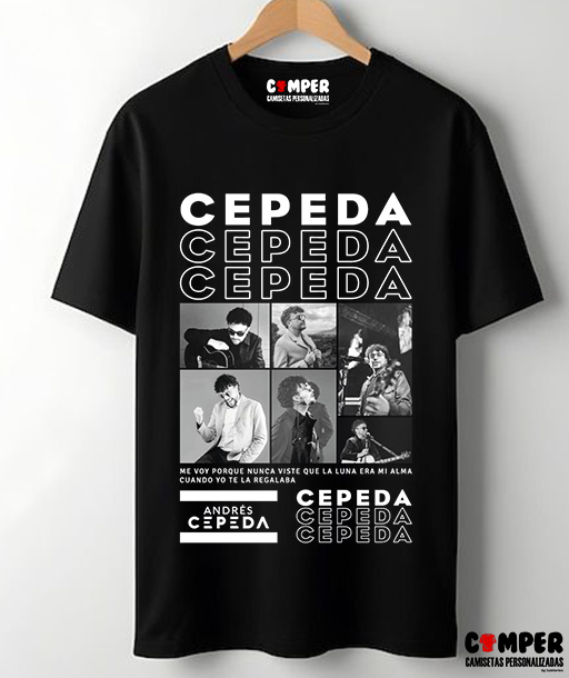 Camiseta Artistas Negra Andrés Cepeda