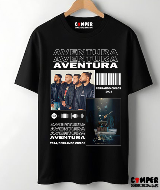 Camiseta Artistas Negra Aventura