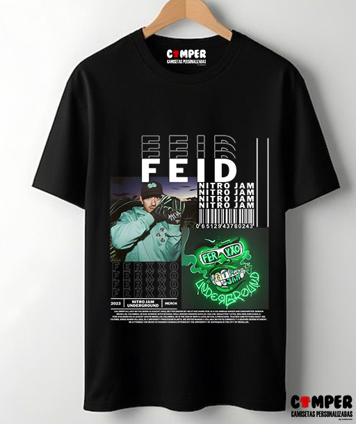 Camiseta Artistas Negra Feid