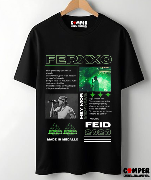 Camiseta Artistas Negra Ferxxo