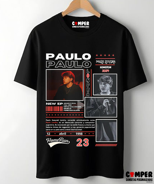 Camiseta Artistas Negra Londra