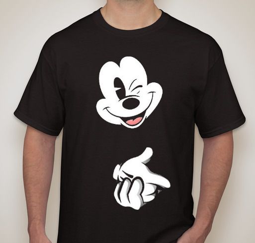 Camiseta Mickey Mouse Negra