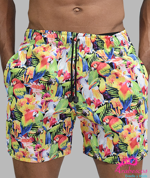 Pantaloneta Tropical Guacamayas