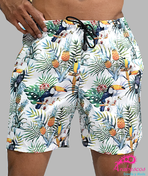 Pantaloneta Blanca Tucanes