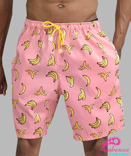 Pantaloneta Rosada Bananos