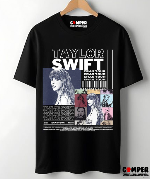 Camiseta Artistas Negra Taylor Swift
