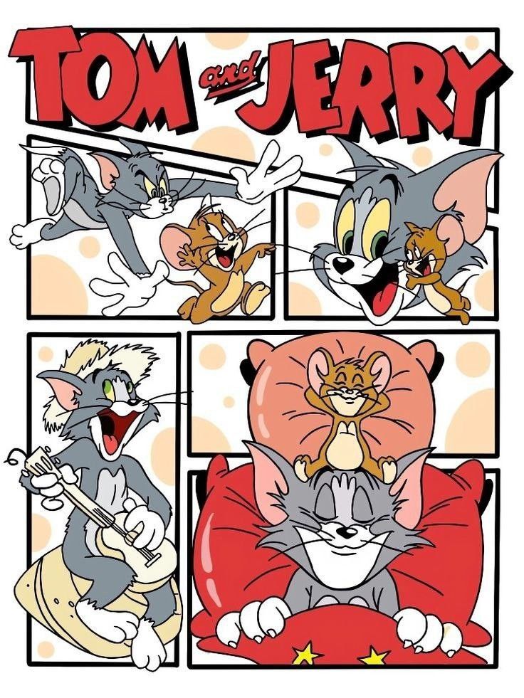 Camiseta Tom y Jerry Blanco
